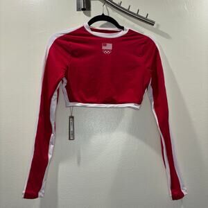 SKIMS Signature Swim Olympic Long Sleeve Top – Team USA